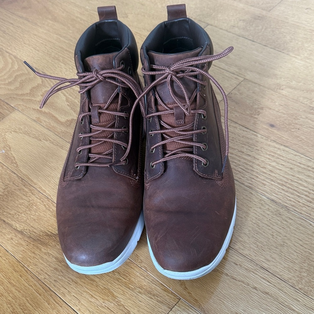 Timberland Men's Dark Brown Leather Boots